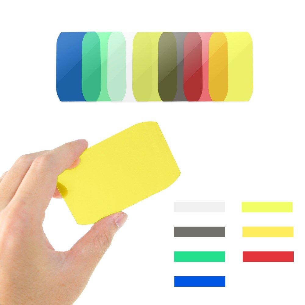 7 Colors Speedlite Filters Camera Flash Accessories Kit