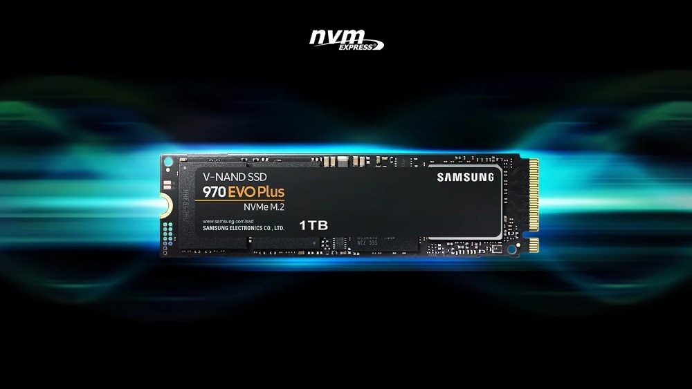 Up to 1TB SAMSUNG SSD M.2 970 EVO Plus
