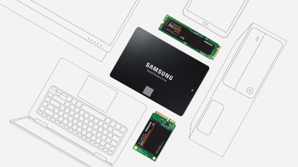 Up to 1TB SAMSUNG SSD 860 EVO