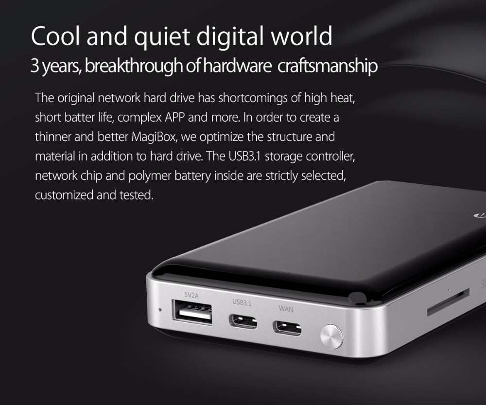 8000 mAh Wifi HDD Enclosure
