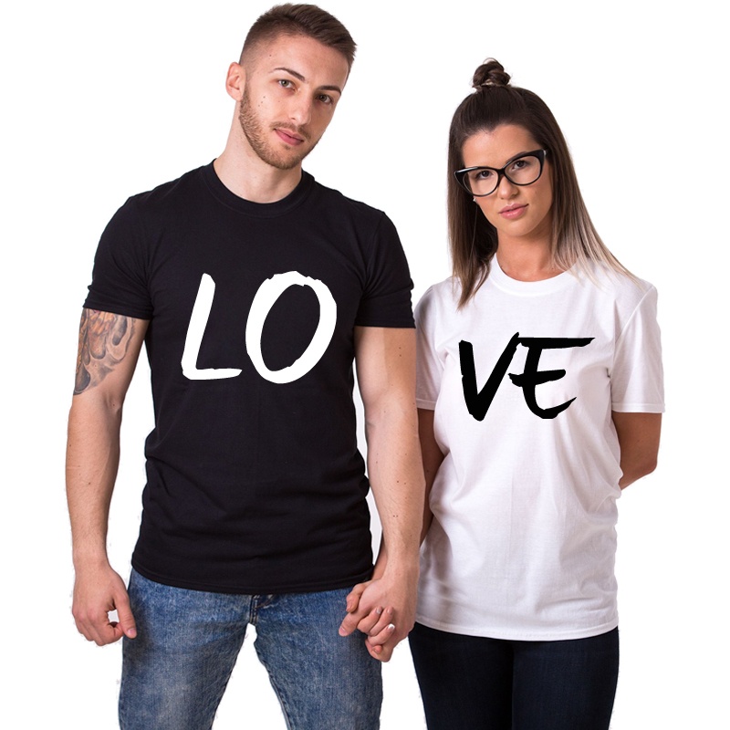 Love Printed Couple Matching T-Shirt