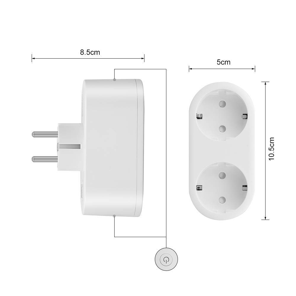 Double WiFi Smart Plug witht Power Monitor