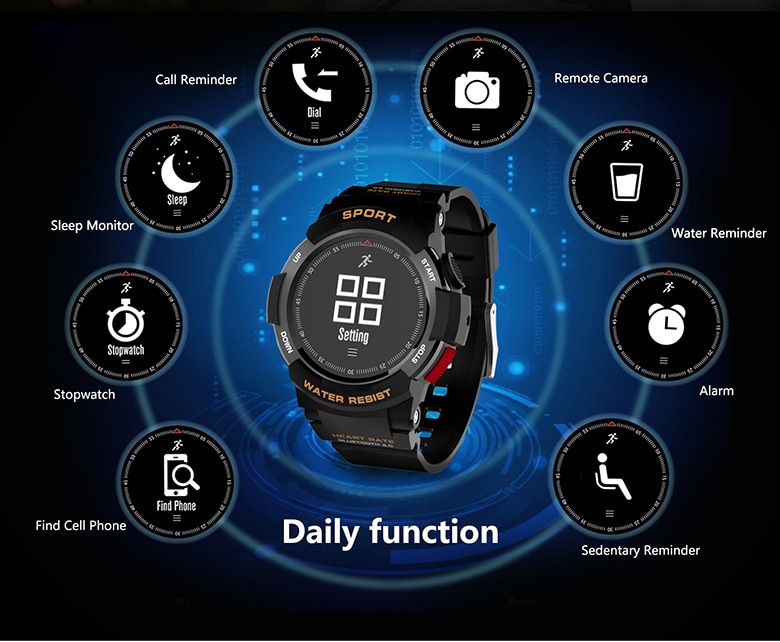 Silica Gel Waterproof Bluetooth 4.0 Smartwatch