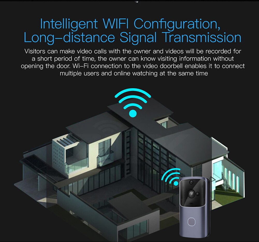 Wireless Smart Home Doorbell Video Intercom